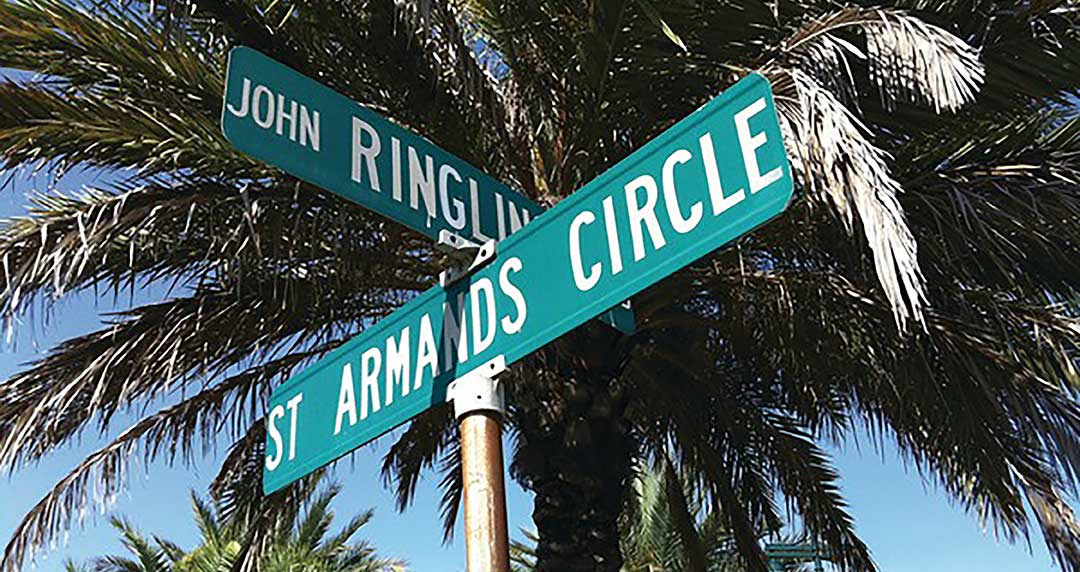 St. Armands Circle, Sarasota, Florida. Topplista Florida med 15 platser