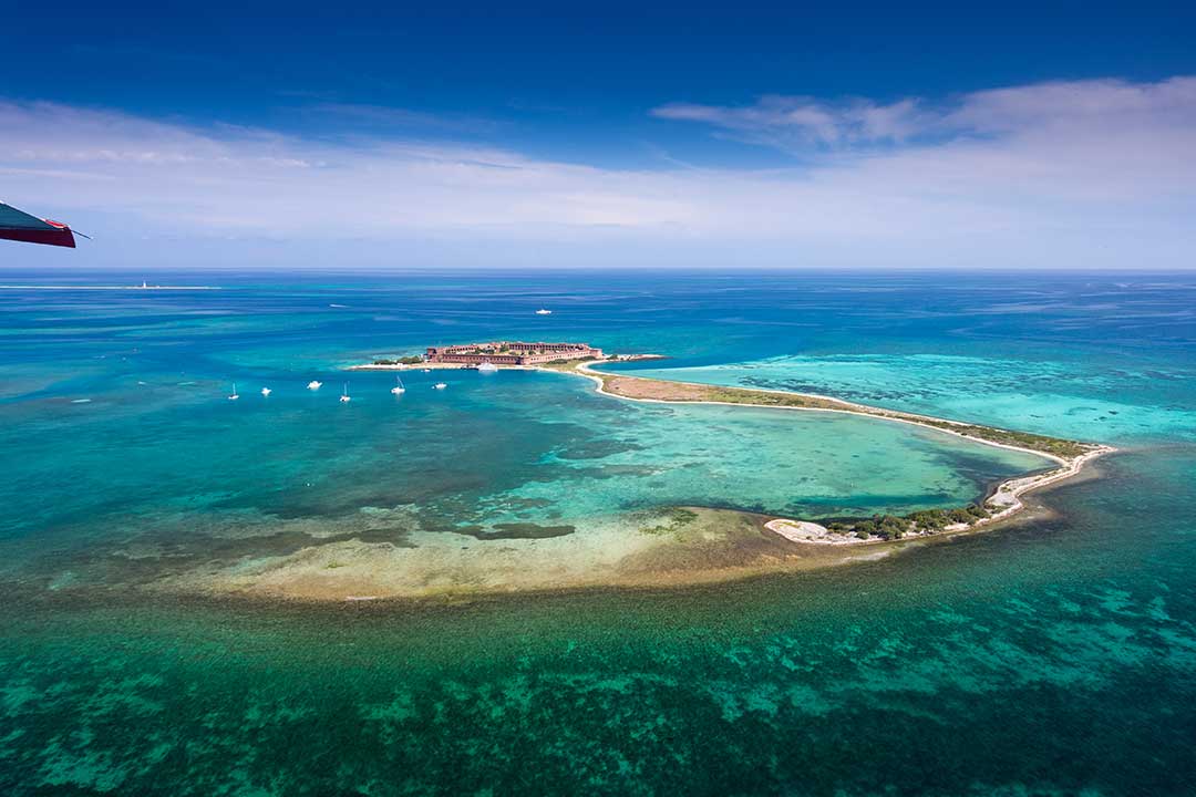 Dry Tortugas nationalpark, Dry Tortugas und Fort Jefferson, Dry Tortugas with Fort Jefferson