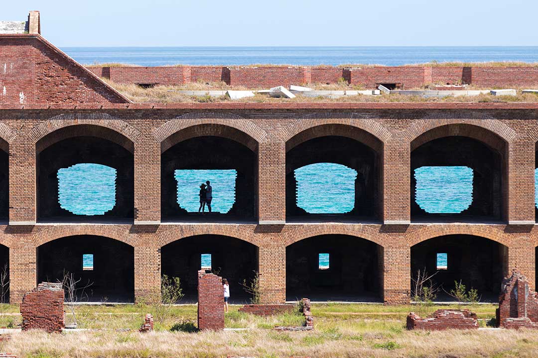 Dry Tortugas nationalpark, Dry Tortugas und Fort Jefferson, Dry Tortugas with Fort Jefferson