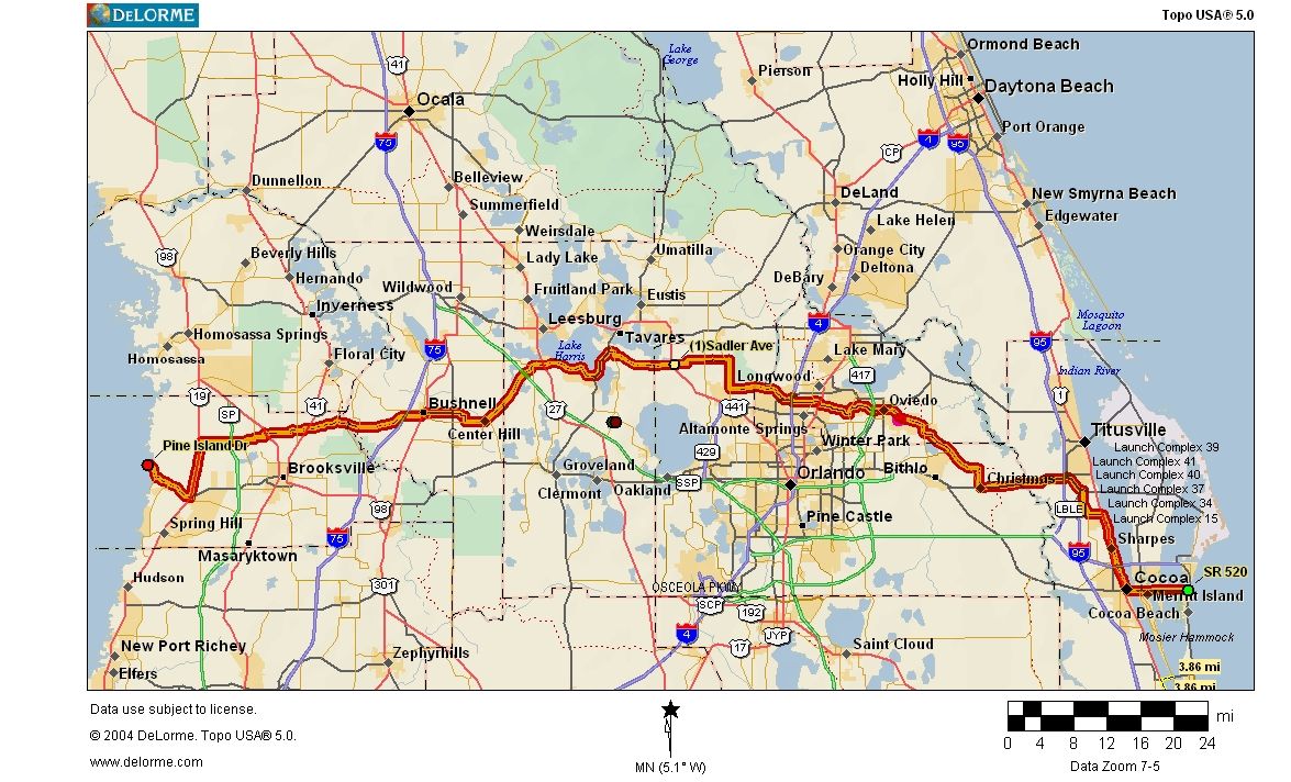 Cykla i Florida, kartor om florida, maps of florida, Mapas de Florida