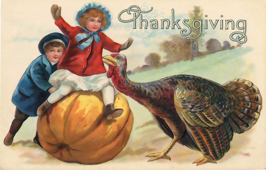 Resultado de imagem para old thanksgiving postcards