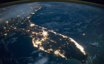 Florida från rymden, platser florida, Florida aus dem All, Florida from space