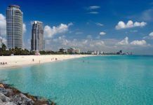 Florida stränder sydöst – med varmaste vattnet Florida stränder sydöst