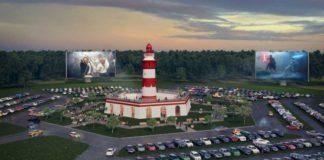 Rekordstor utomhusbiograf byggs i Florida Rekordstor utomhusbiograf